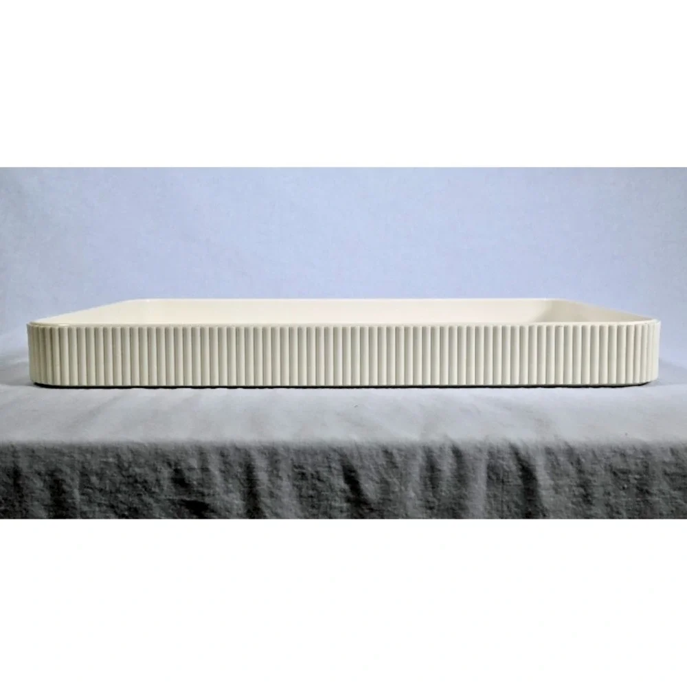 Vintage Estee Lauder Cream Plastic Vanity Tray 16
